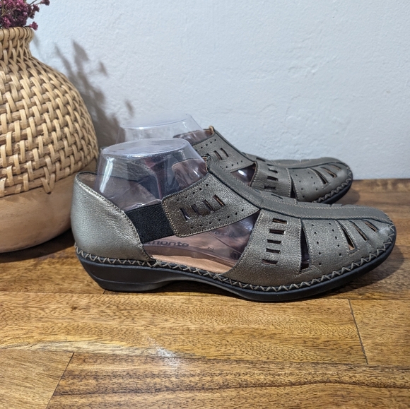 Remonte Women's US11.5EU42 "Dorndorf" Metallic Bronze Laser Cut Athleisure Shoes - Picture 5 of 9